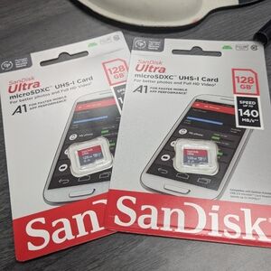 San disk 128 gb micro cards (2)